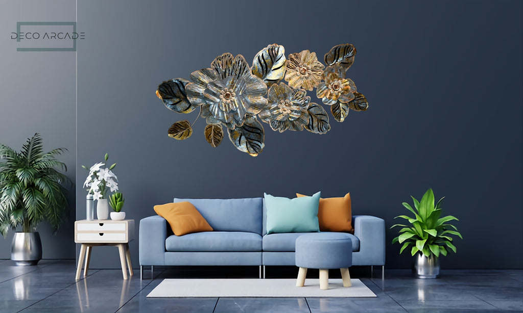 Metallic Floral Wall Art (DAC-WA004)