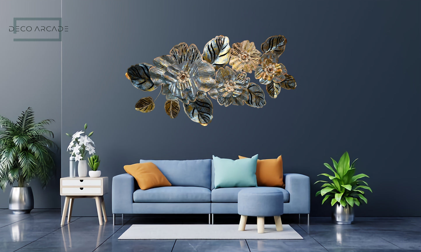 Celestial Bloom Metal Wall Art