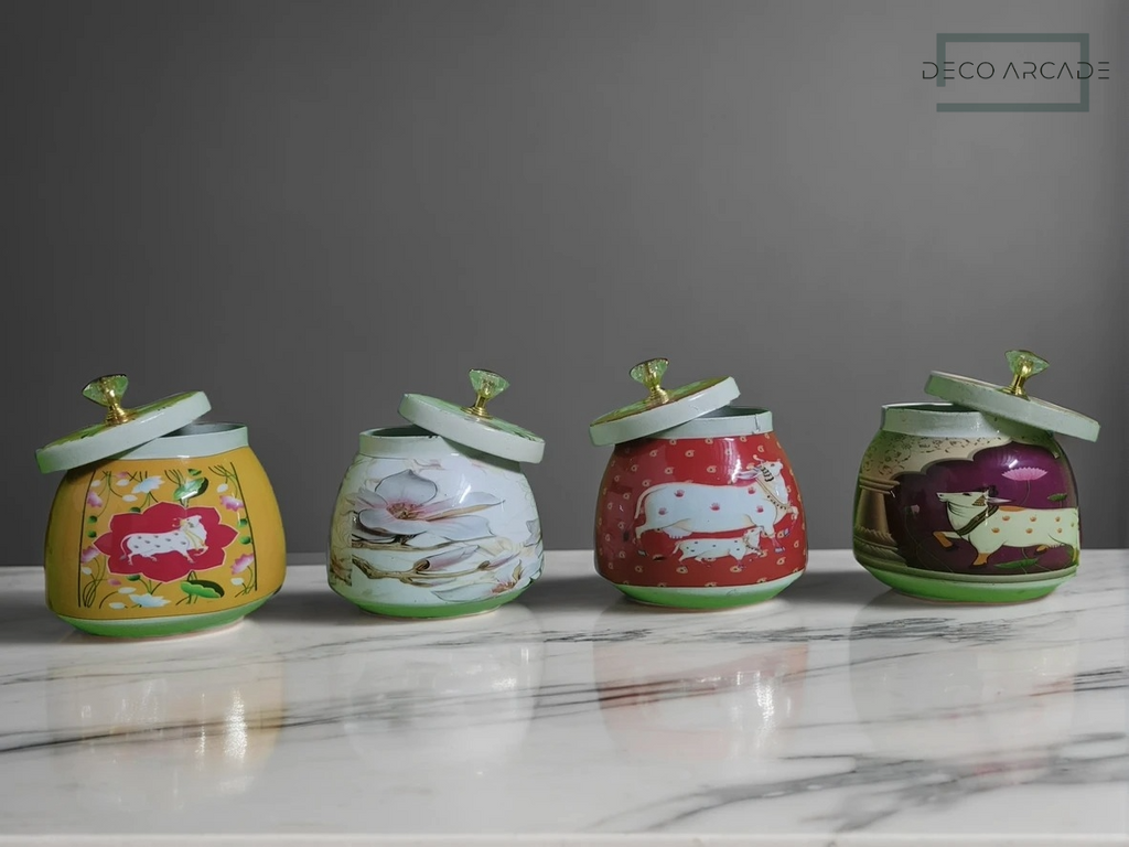 Decorative Hand Jars Set of 4